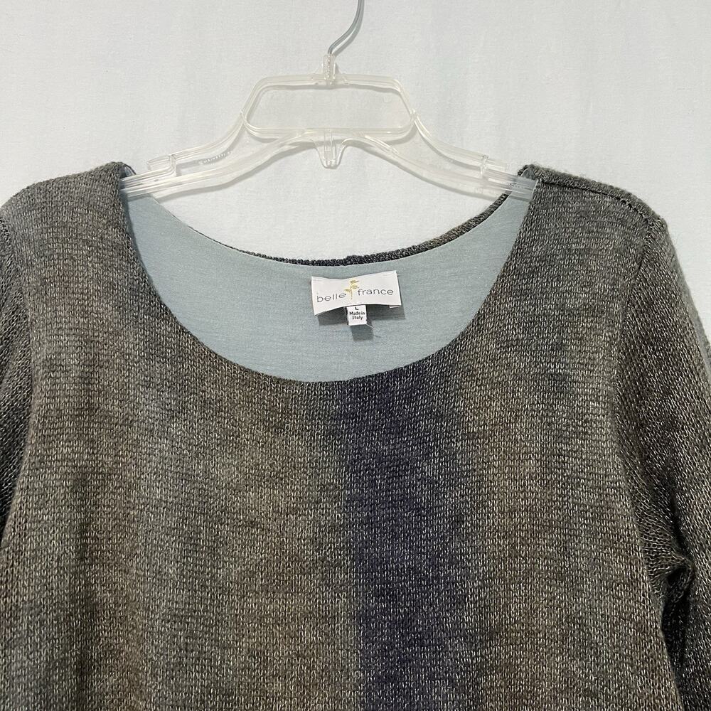 Belle France Tunic Top Large 100% Silk Layer And Mohair Fairy Lagenlook Italy - Picture 2 of 12